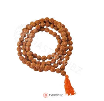 5 Face Rudraksha Mala 108 (Size: 8mm)