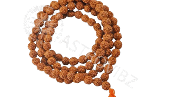 5 Face Rudraksha Mala 108 (Size: 5mm)