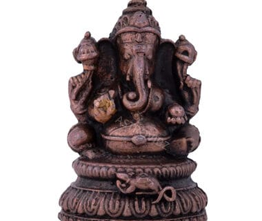 Radiant 2.5-Inch Copper Ganesha Statue